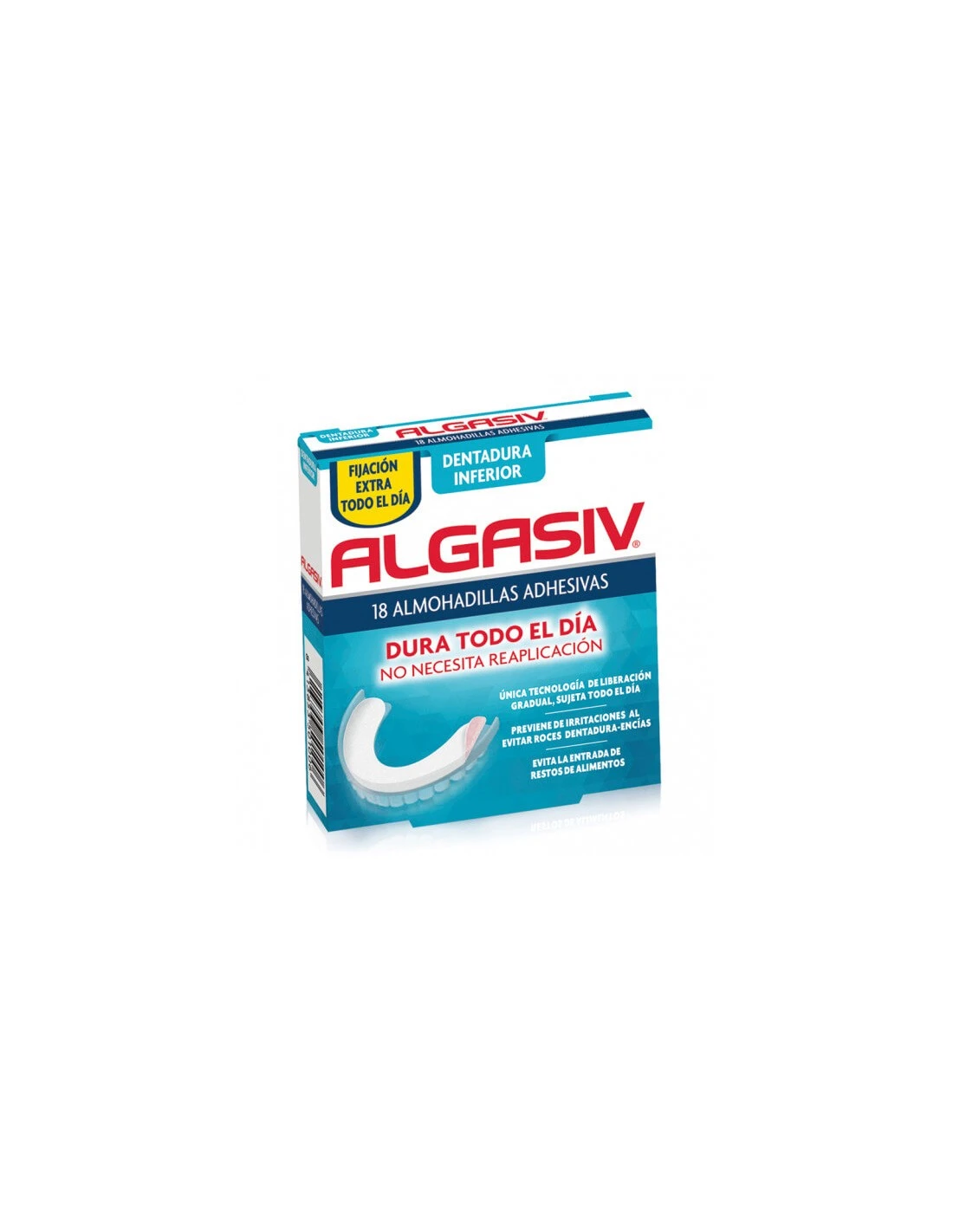 ALGASIV ALMOHADILLA DENTADURA INFERIOR 18 UNIDADES 1 ALGASIV ALMOHADILLA DENTADURA INFERIOR 18 UNIDADES