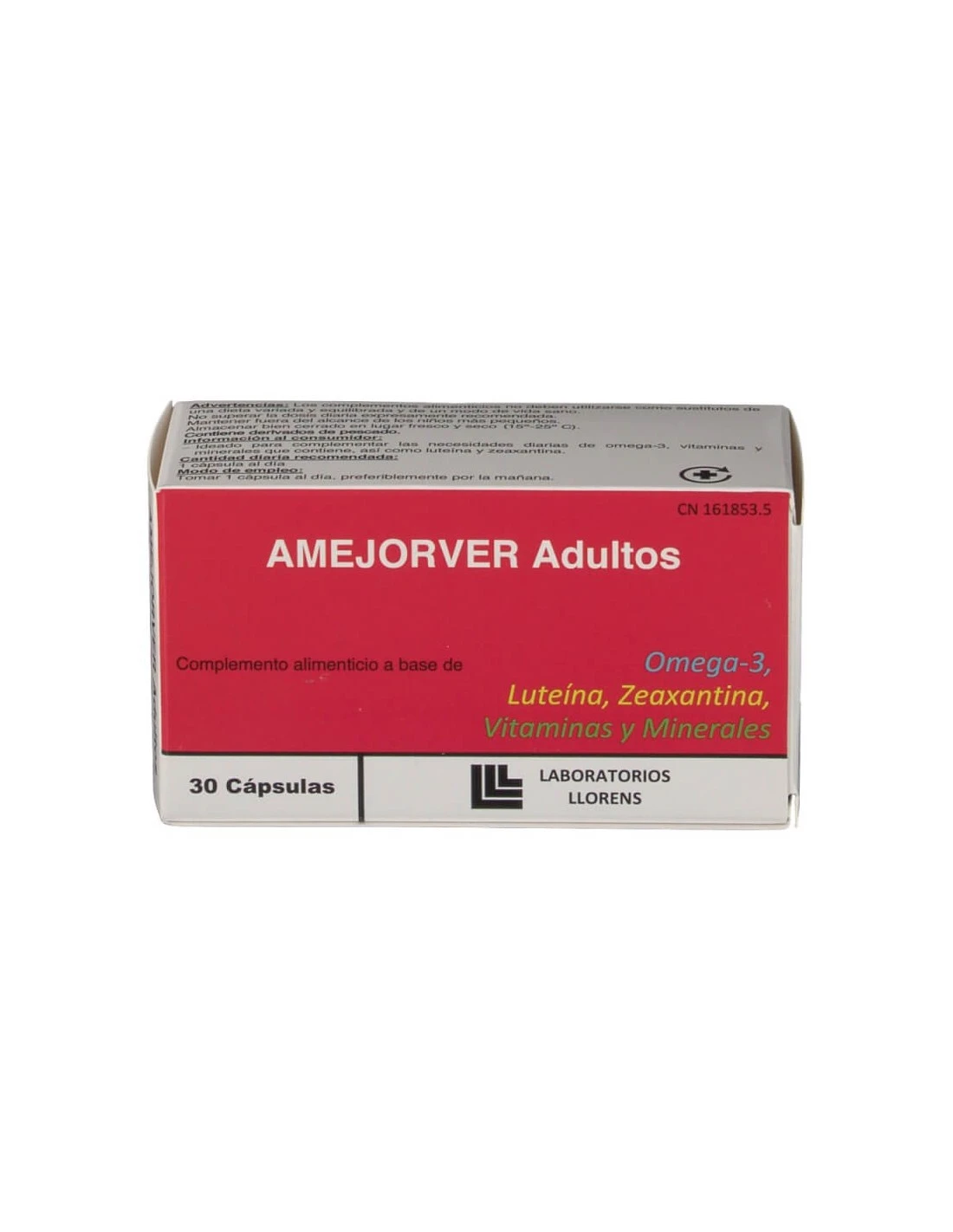 LLORENS AMEJORVER ADULTOS 30 CAPS 1 LLORENS AMEJORVER ADULTOS 30 CAPS