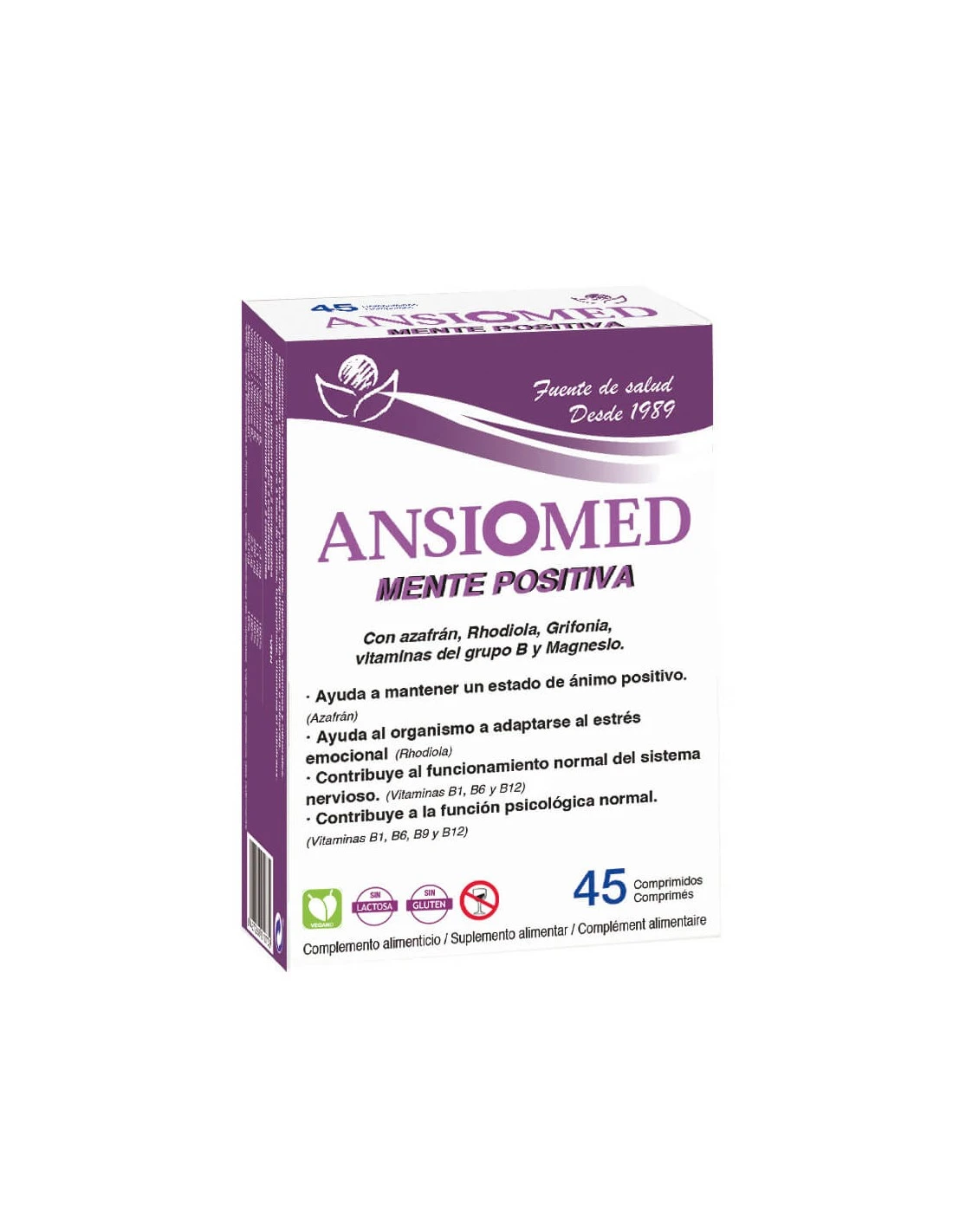 ANSIOMED MENTE POSITIVA 45 COMPRIMIDOS 1 ANSIOMED MENTE POSITIVA 45 COMPRIMIDOS