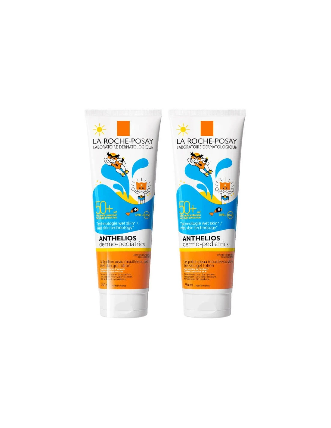 LA ROCHE-POSAY ANTHELIOS PEDIATR DUPLO WET SKIN 250ML 2ºUNI 40% 1 LA ROCHE-POSAY ANTHELIOS PEDIATR DUPLO WET SKIN 250ML 2ºUNI 40%