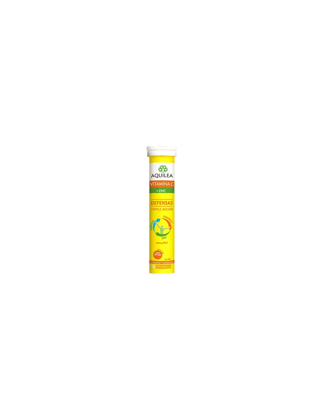 AQUILEA VITAMINA C +ZINC 14 COMPRIMIDOS EFERVESCENTES 1 AQUILEA VITAMINA C +ZINC 14 COMPRIMIDOS EFERVESCENTES