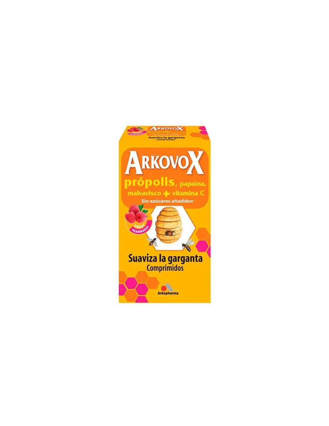 ARKOVOX PROPOLIS + VITAMINA C FRAMBUESA 20 COMPRIMIDOS 1 ARKOVOX PROPOLIS + VITAMINA C FRAMBUESA 20 COMPRIMIDOS