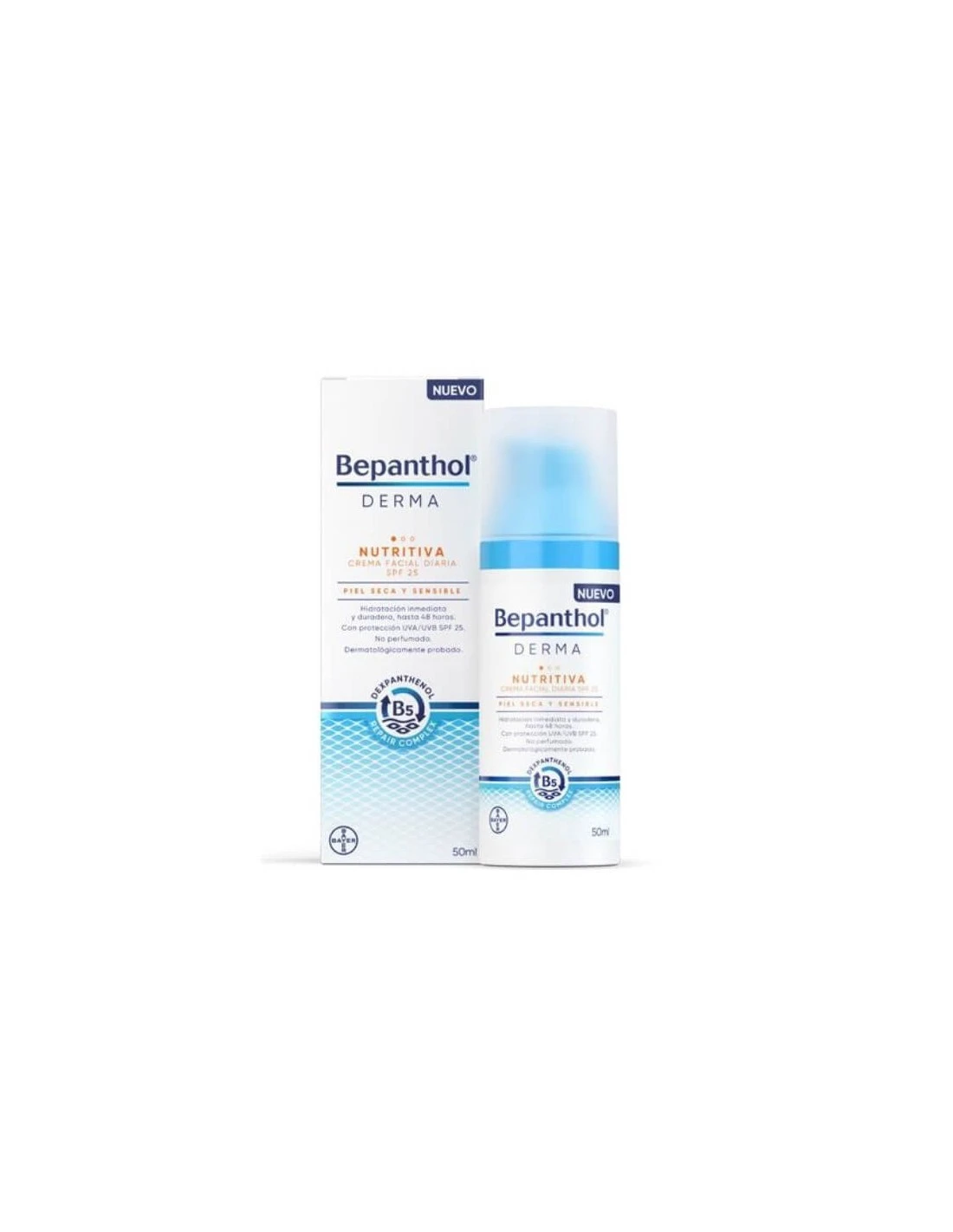 BEPANTHOL DERMA NUTRITIVA CREMA FACIAL DIARIA SPF25 50 ML 1 BEPANTHOL DERMA NUTRITIVA CREMA FACIAL DIARIA SPF25 50 ML