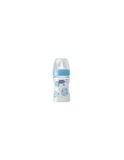 CHICCO BIBERON PP T SILICONA FISIOLOGICO FLUJO NORMAL 0M+ 150 ML AZUL