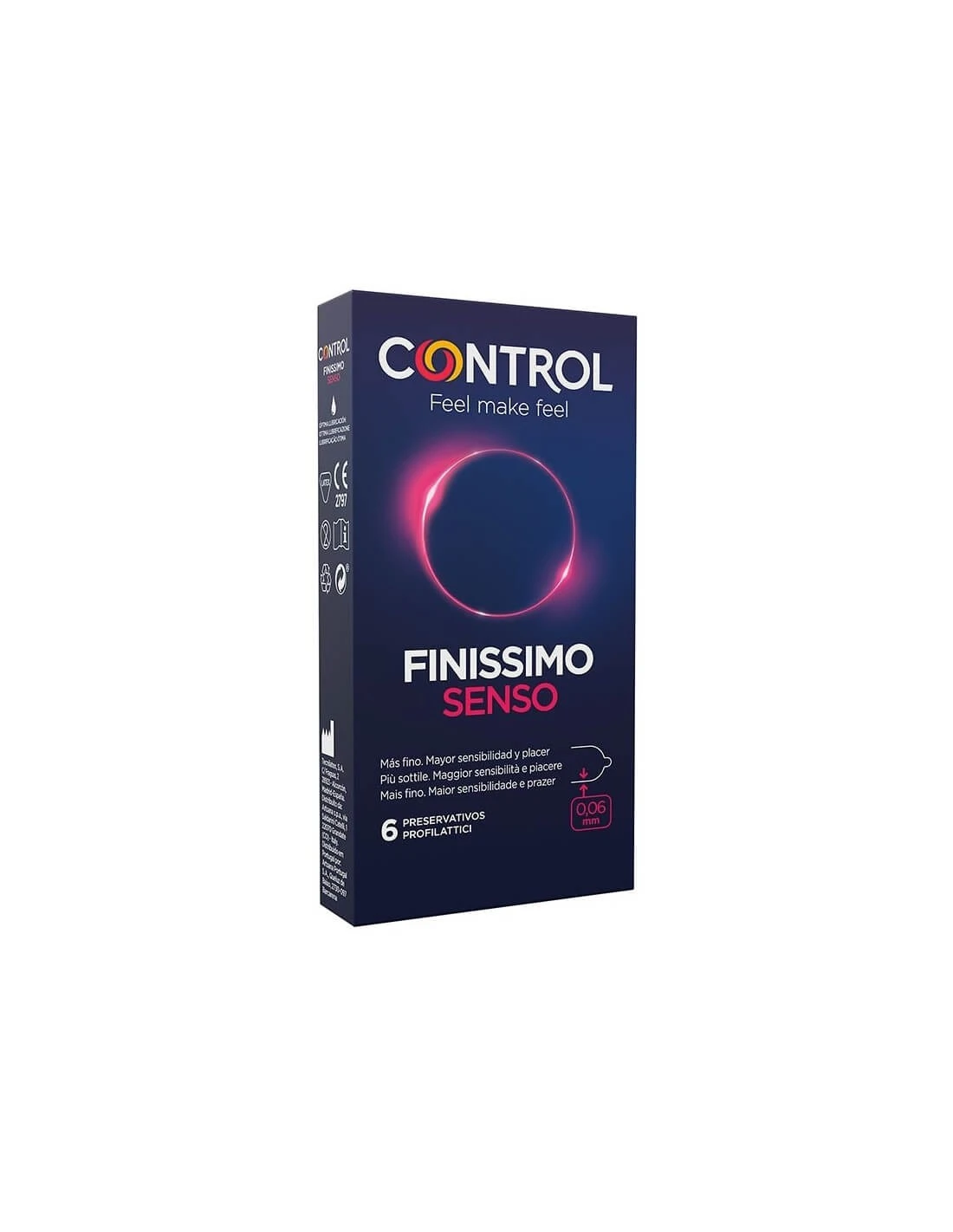 CONTROL SENSO PRESERVATIVOS 6 UNIDADES 1 CONTROL SENSO PRESERVATIVOS 6 UNIDADES