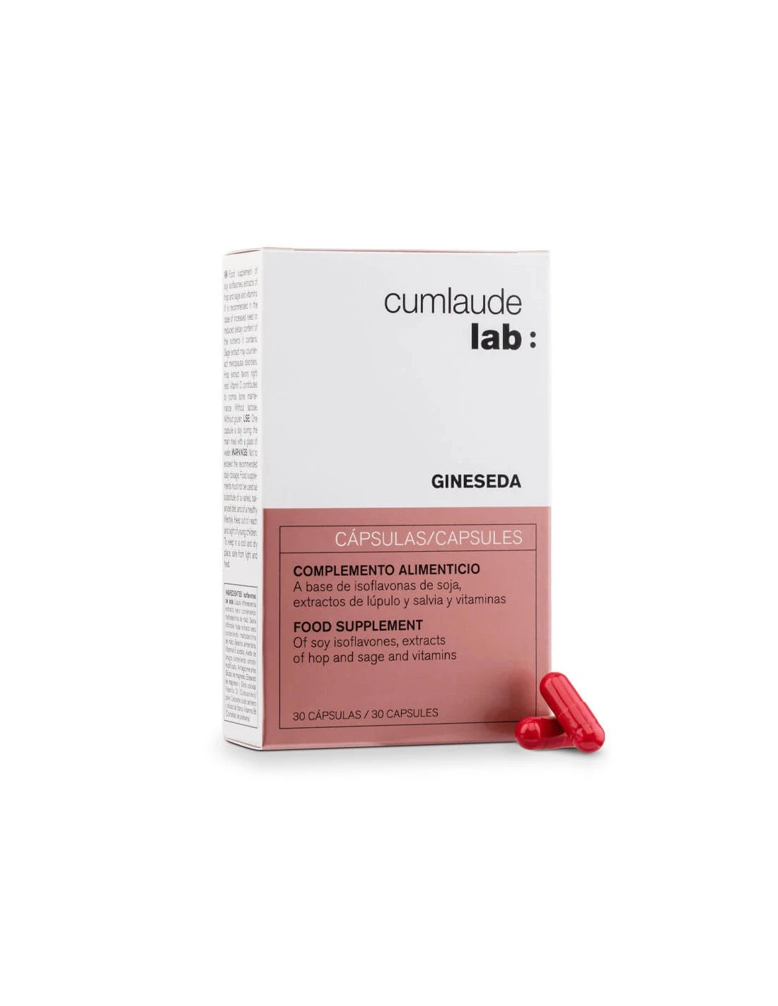 CUMLAUDE GINESEDA ISOFLAVONAS DE SOJA 30 CAPSULAS 1 CUMLAUDE GINESEDA ISOFLAVONAS DE SOJA 30 CAPSULAS