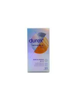 DUREX INVISIBLE XL PRESERVATIVOS 10 UNIDADES