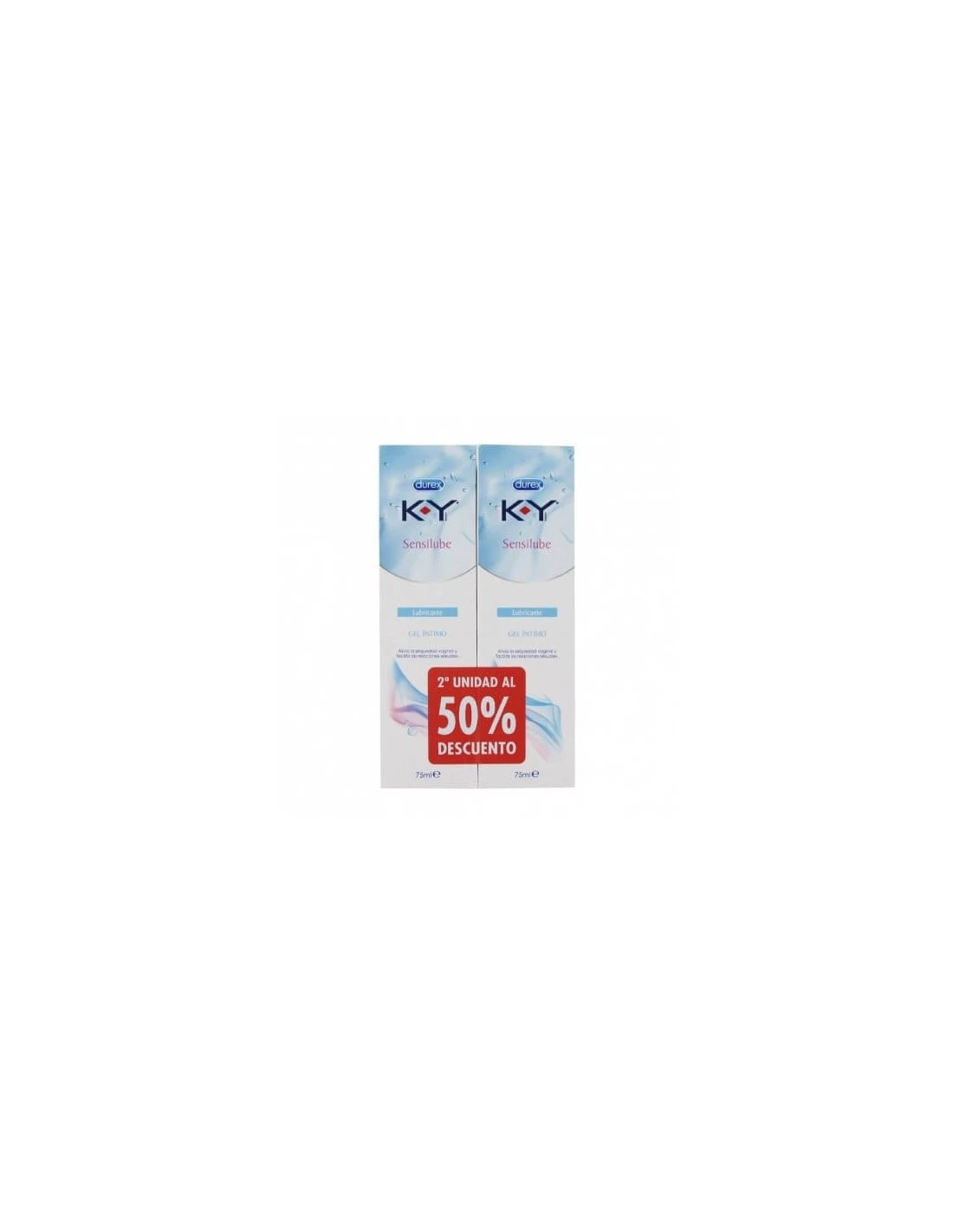DUREX K - Y SENSILUBE LUBRICANTE DUPLO 2 X 75 ML 1 DUREX K - Y SENSILUBE LUBRICANTE DUPLO 2 X 75 ML