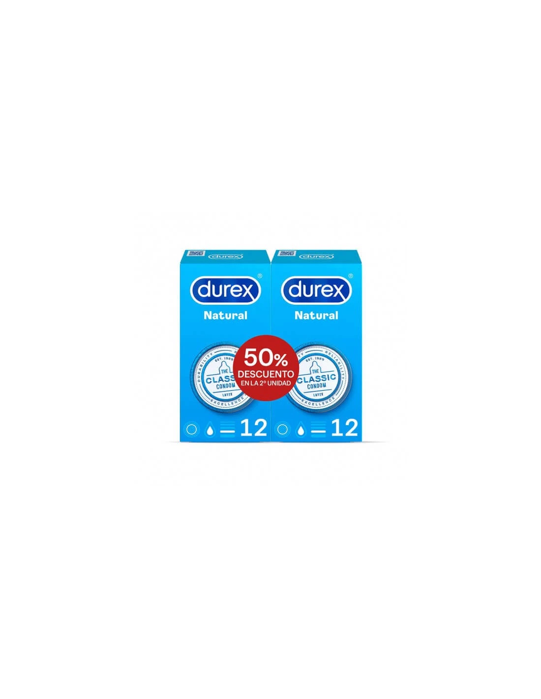 DUREX PRESERVATIVOS NATURAL PLUS DUPLO 2 X 12 UNIDADES 1 DUREX PRESERVATIVOS NATURAL PLUS DUPLO 2 X 12 UNIDADES