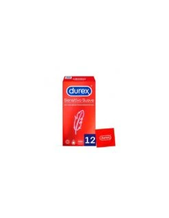 DUREX SENSITIVO CONFORT SENSITIVO SUAVE PRESERVATIVOS 12 UNIDADES