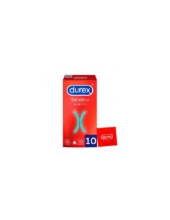 DUREX SENSITIVO SLIM FIT PRESERVATIVOS 10 UNIDADES