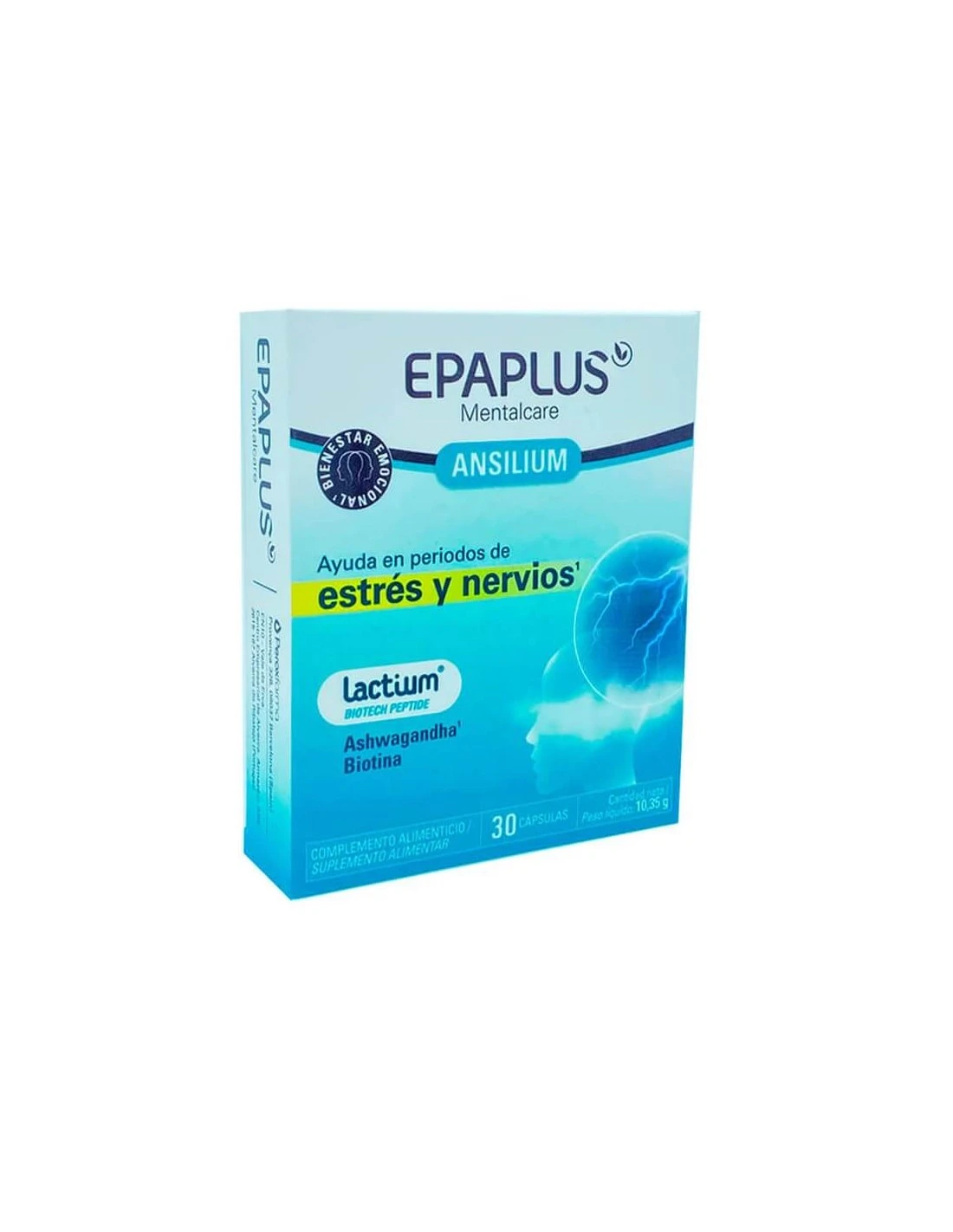 EPAPLUS MENTALCARE ANSILIUM ESTRES Y NERVIOS 30 CAPSULAS 1 EPAPLUS MENTALCARE ANSILIUM ESTRES Y NERVIOS 30 CAPSULAS