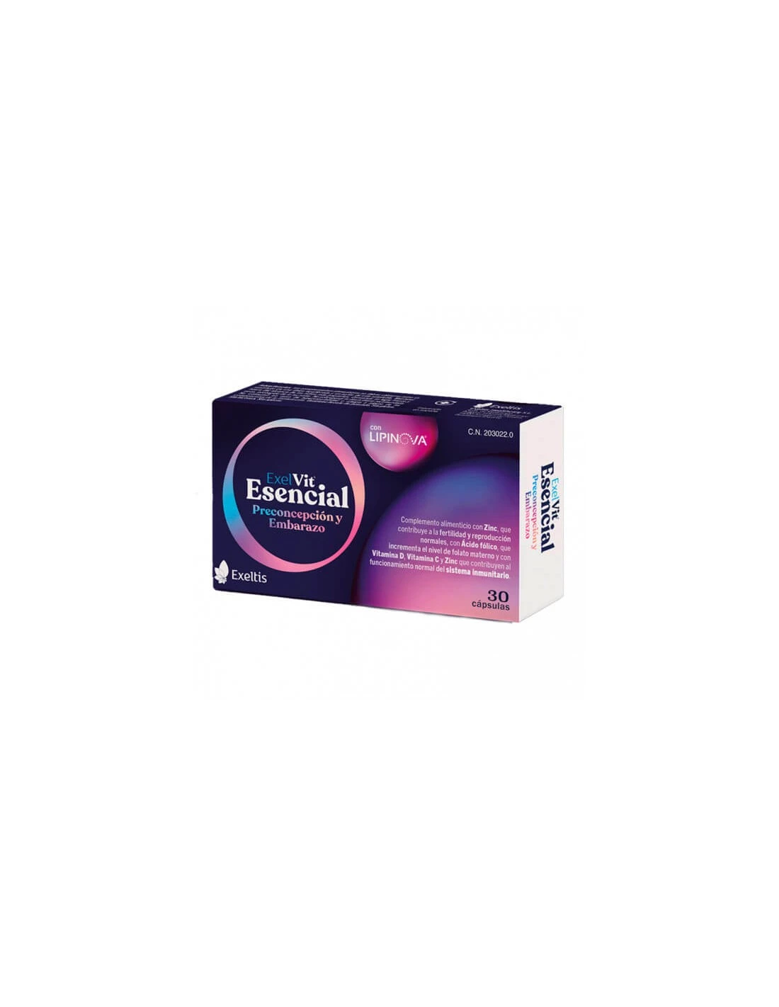 EXELVIT ESENCIAL PRECONCEPTIVAS 30 CAPSULAS 1 EXELVIT ESENCIAL PRECONCEPTIVAS 30 CAPSULAS