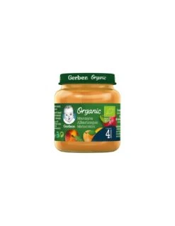 GERBER ORGANIC MANZANA MELOCOTON ALBARICOQUE125ML