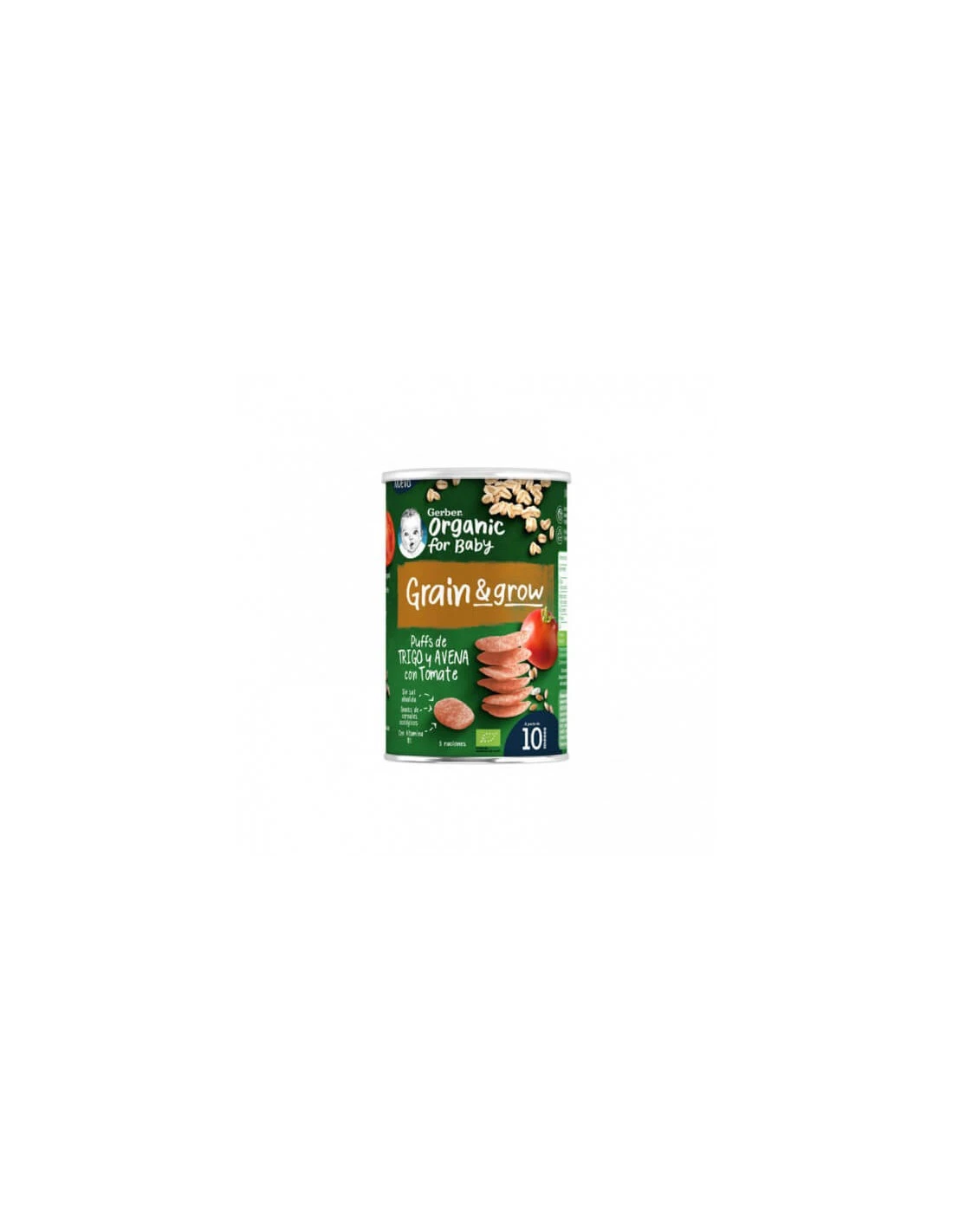 GERBER SNACK ORGANIC TRIGO AVENA CON TOMATE 35 G 1 GERBER SNACK ORGANIC TRIGO AVENA CON TOMATE 35 G