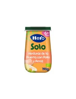 HERO BABY SOLO VERDURAS CON POLLO Y ARROZ 190 G