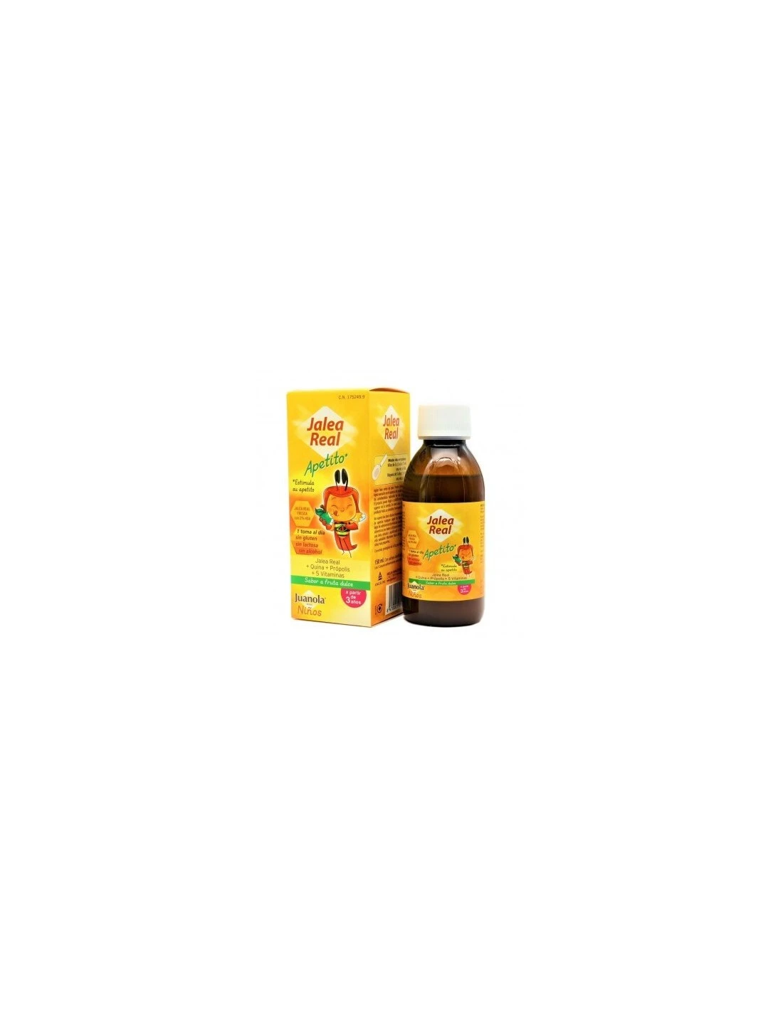 JUANOLA JALEA NI+ÆOS APETITO JARABE 150ML 1 JUANOLA JALEA NI+ÆOS APETITO JARABE 150ML