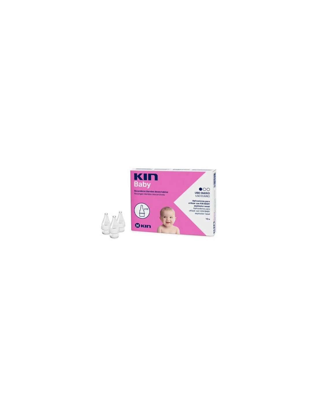 KIN BABY ASPIRADOR NASAL 10 RECAMBIOS DESECHABLES BLANDOS 1 KIN BABY ASPIRADOR NASAL 10 RECAMBIOS DESECHABLES BLANDOS