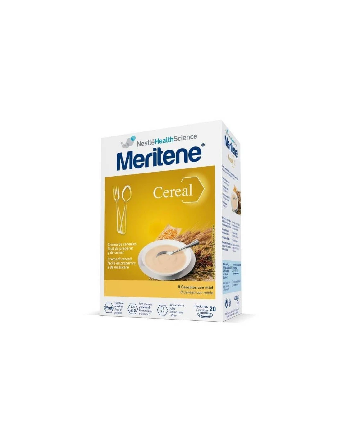 MERITENE CEREAL 8 CEREALES CON MIEL 300 G 2 BOLS 1 MERITENE CEREAL 8 CEREALES CON MIEL 300 G 2 BOLS