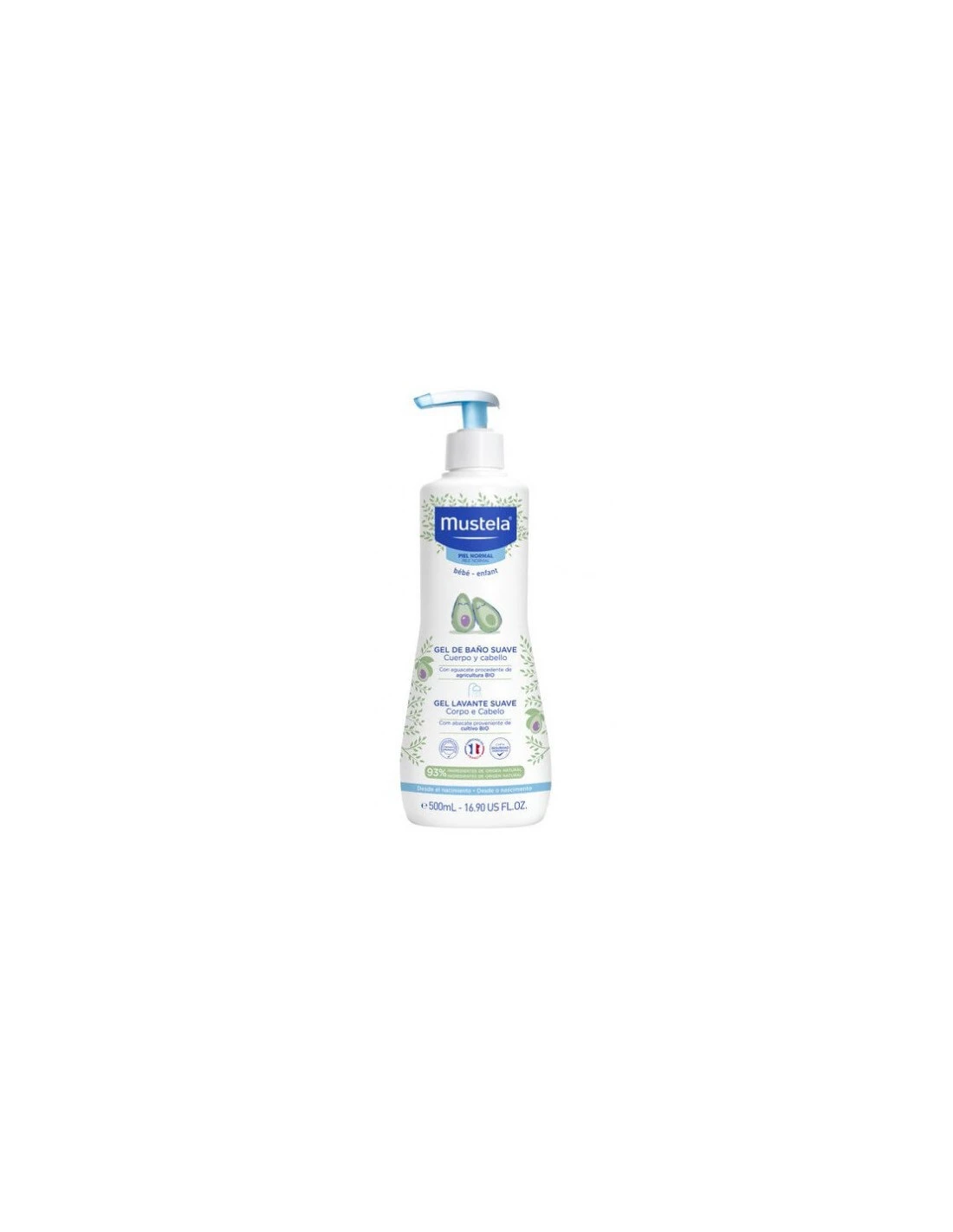 MUSTELA DERMO LIMPIADOR 500 ML. 1 MUSTELA DERMO LIMPIADOR 500 ML.
