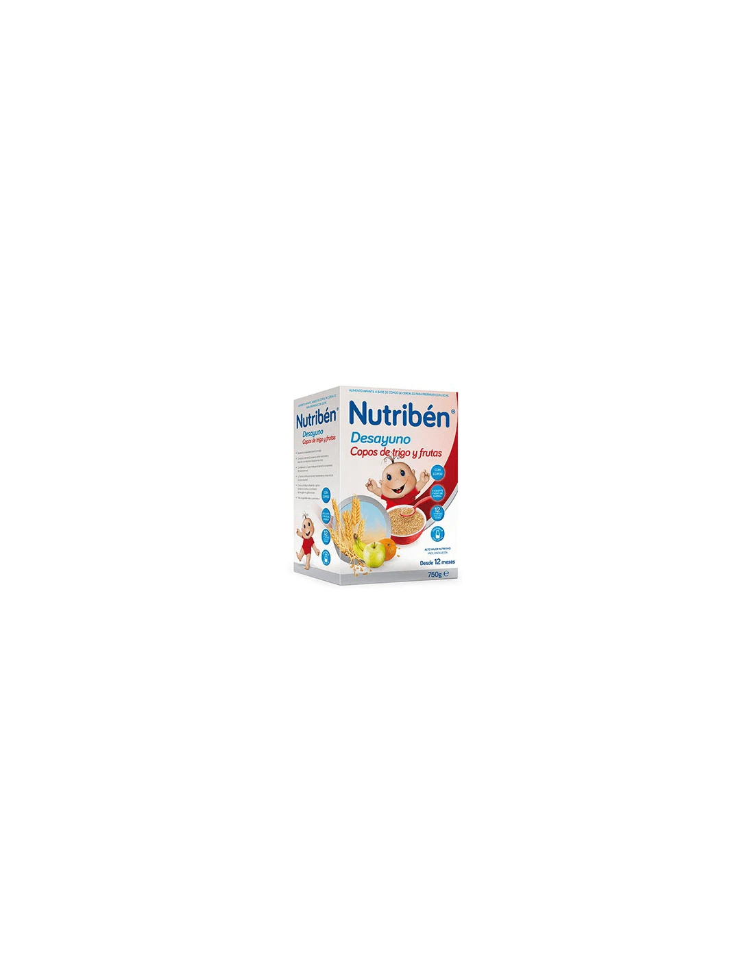 NUTRIBEN DESAYUNO COPOS DE TRIGO CON FRUTAS 750G 1 NUTRIBEN DESAYUNO COPOS DE TRIGO CON FRUTAS 750G