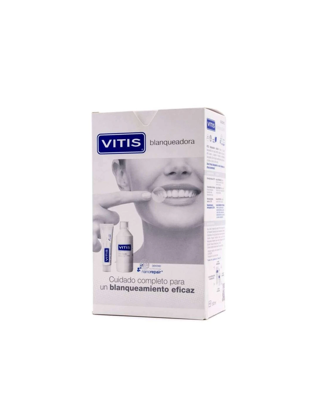 PACK VITIS BLANQUEADORA PASTA DENTIFRICA + COLUTORIO 100 ML + 500 ML 1 PACK VITIS BLANQUEADORA PASTA DENTIFRICA + COLUTORIO 100 ML + 500 ML