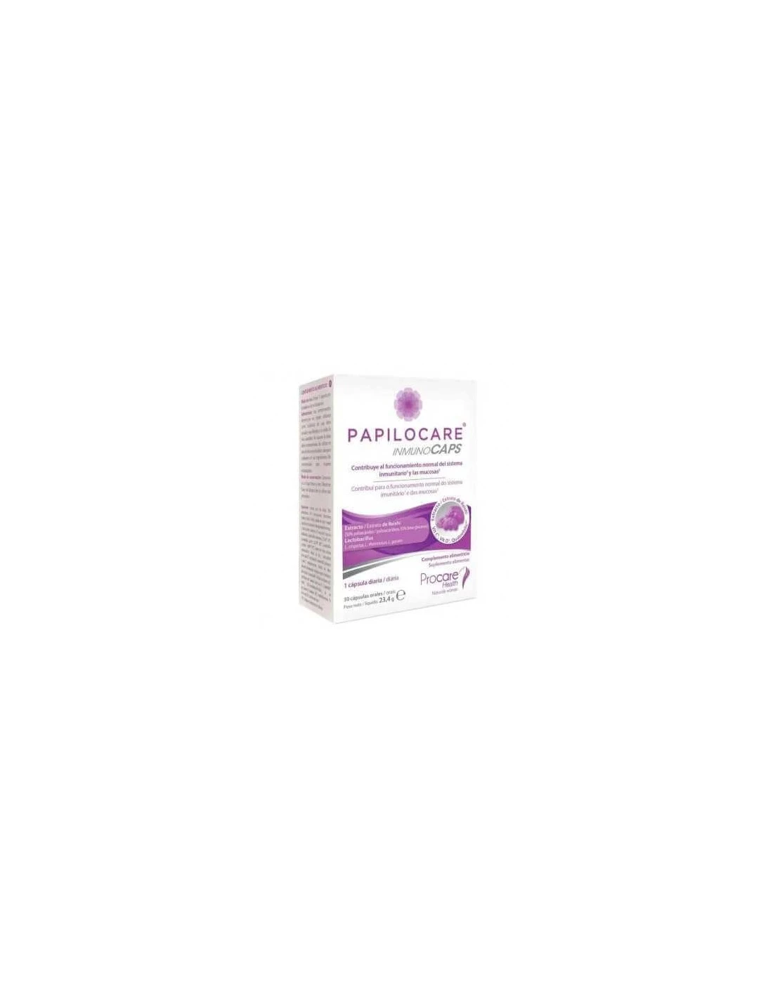 PAPILOCARE INMUNOCAPS 30 CAPSULAS 1 PAPILOCARE INMUNOCAPS 30 CAPSULAS