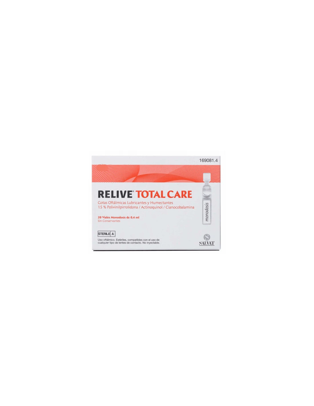 RELIVE TOTAL CARE GOTAS OFTALMICAS LUBRIC 20 UND 1 RELIVE TOTAL CARE GOTAS OFTALMICAS LUBRIC 20 UND