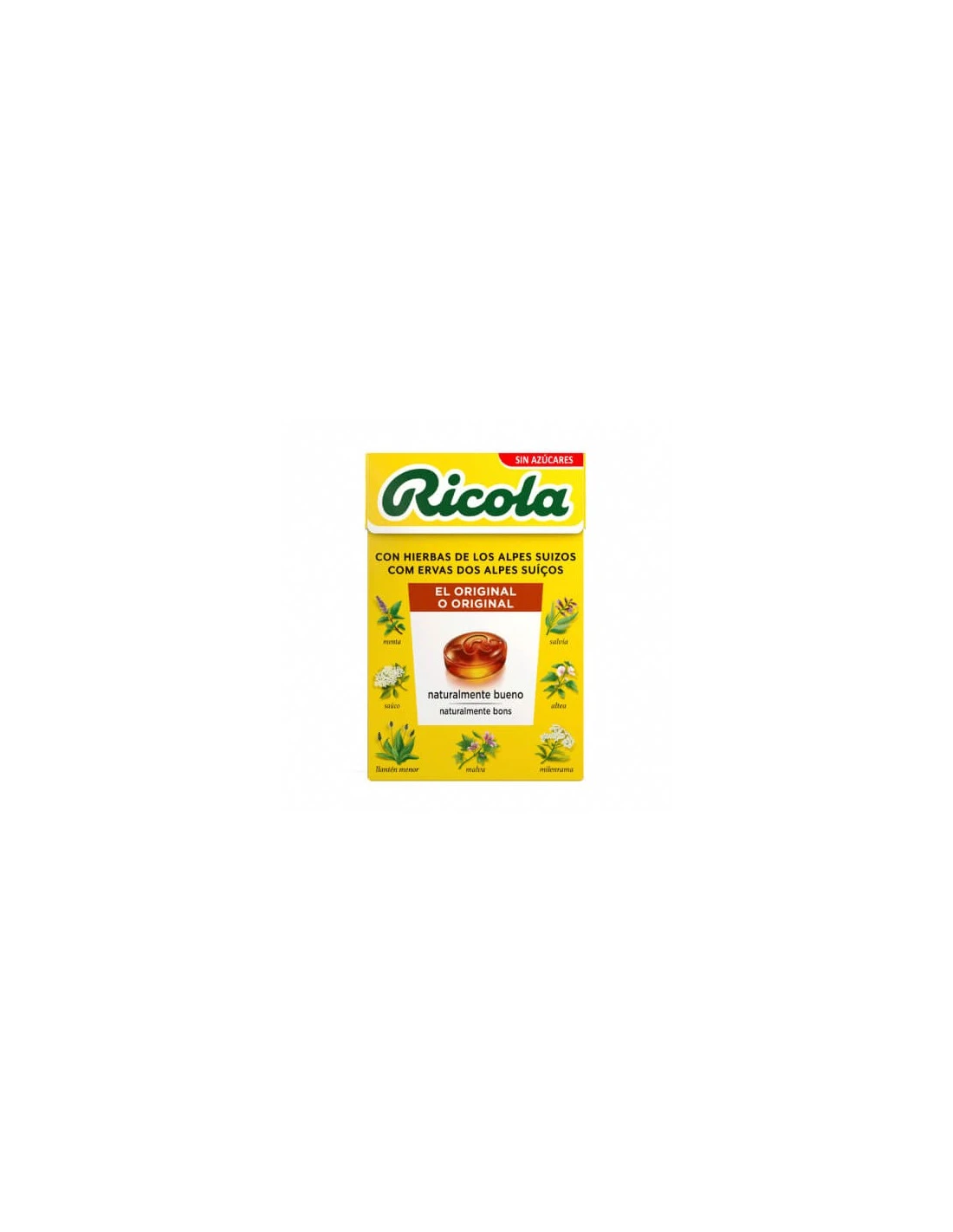 RICOLA CARAMELOS SIN AZUCAR HIERBAS CON STEVIA 5 1 RICOLA CARAMELOS SIN AZUCAR HIERBAS CON STEVIA 5