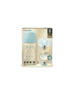 Suavinex SET GOLD BIBERON + CHUPETE + BROCHE