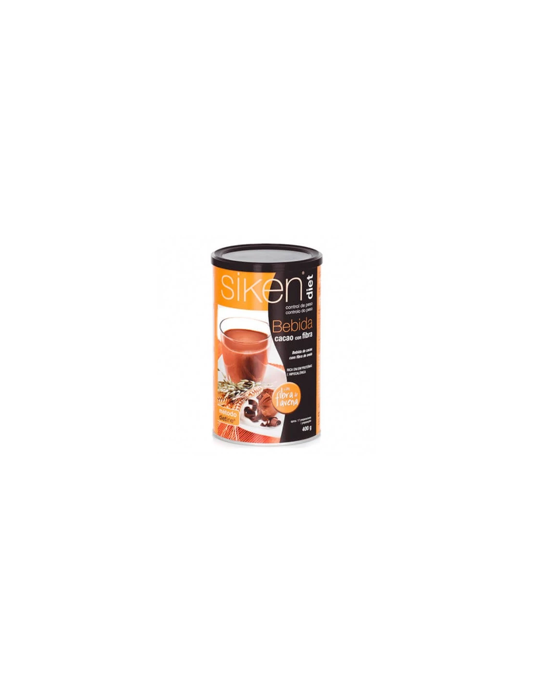 SIKEN DIET BEBIDA DE CACAO CON FIBRA 400 G 1 SIKEN DIET BEBIDA DE CACAO CON FIBRA 400 G