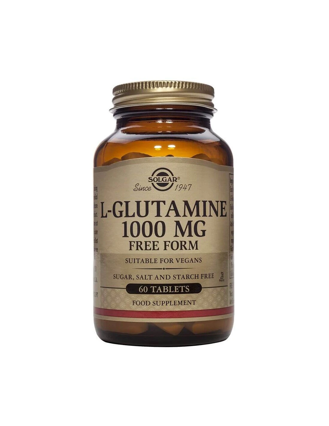 SOLGAR L-GLUTAMINA 1000 MG 60 COMPRIMIDOS 1 SOLGAR L-GLUTAMINA 1000 MG 60 COMPRIMIDOS