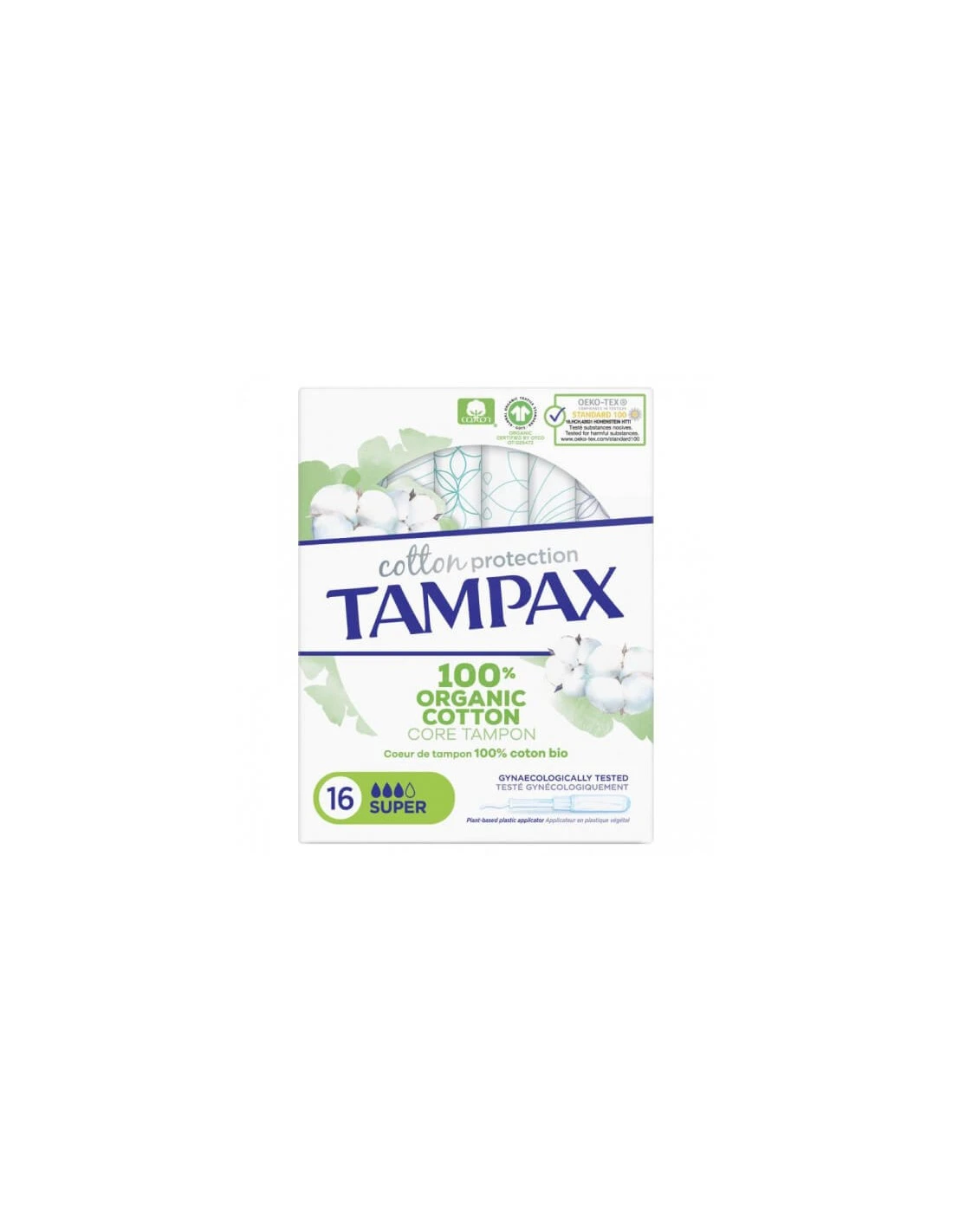 TAMPAX COTTON PROTECTION SUPER 16 UNIDADES 1 TAMPAX COTTON PROTECTION SUPER 16 UNIDADES