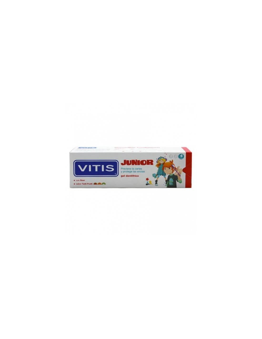 VITIS JUNIOR GEL DENTAL TUTTI FRUTTI +6 AÑOS 75 ML 1 VITIS JUNIOR GEL DENTAL TUTTI FRUTTI +6 AÑOS 75 ML